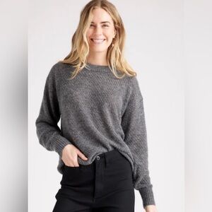 Quince baby Alpaca Diamond Stitch Sweater, M